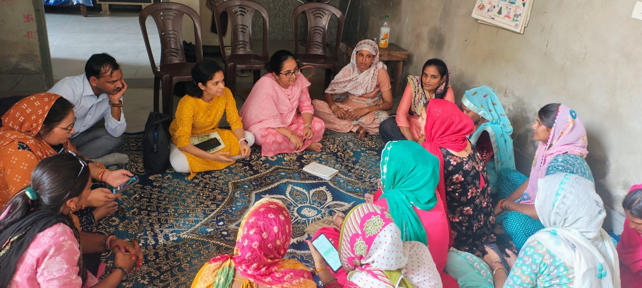 Our discussion with Radhe Radhe SHG group led by Sushma ji in Rewari district, Haryana
